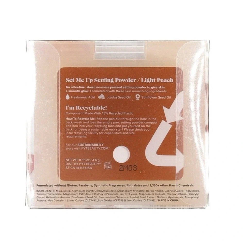 PYT Beauty - Set Me Up Setting Powder - Light Peach - 0.16 oz / 4.6 g